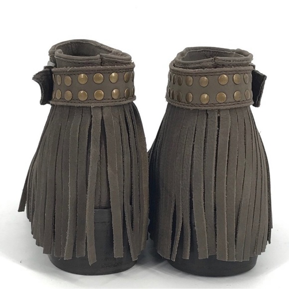 NAUGHTY MONKEY | Boho Western Leather Fringe Ankle Boots. Women Size 9. - Picture 4 of 6